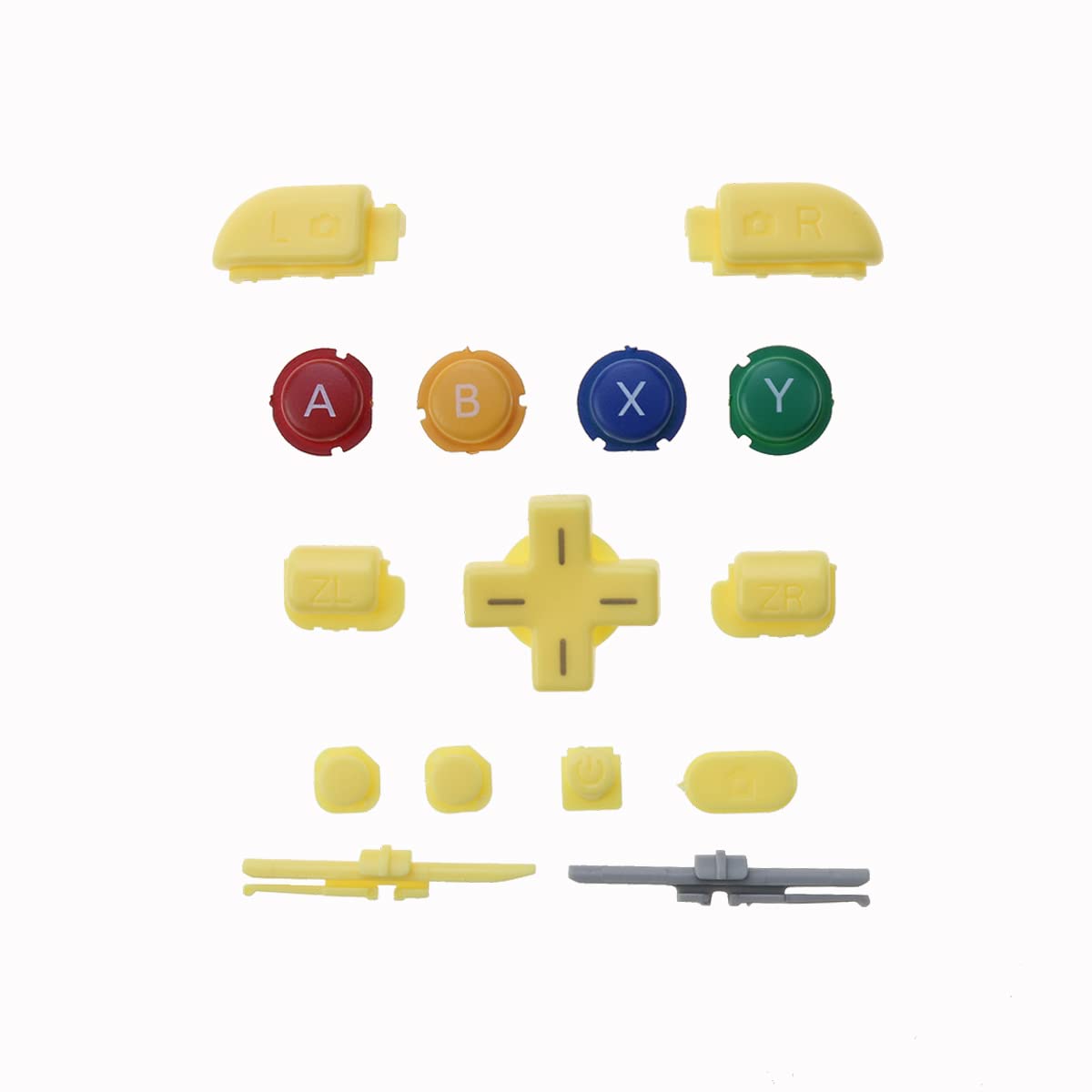 15 in 1 ABXY Button LR ZL ZR Home Buttons Replacement (Yellow) T28960
