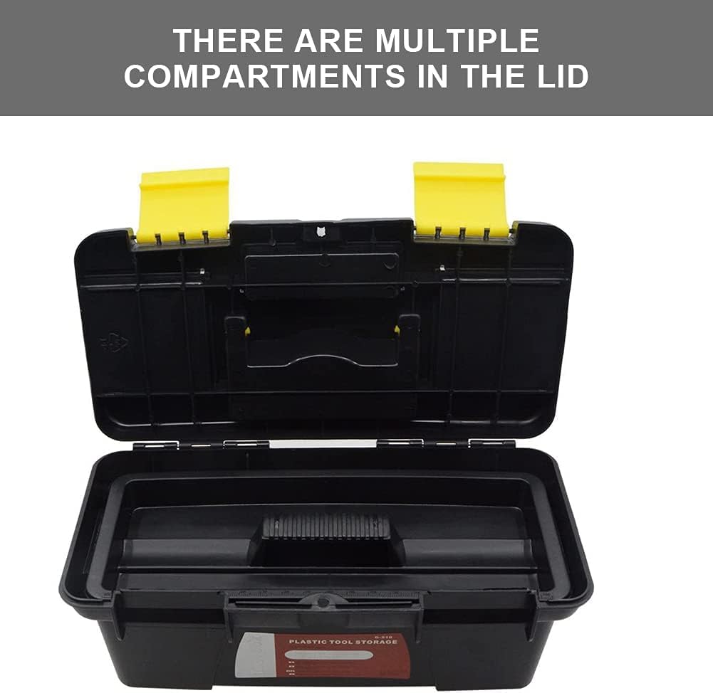 10-Inch Plastic Tool Box with Removable Tray N22645