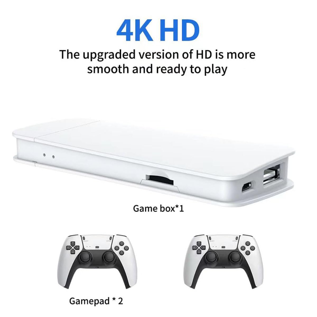 Retro Game Stick 4K HDMI Wireless Controller 128G V1720