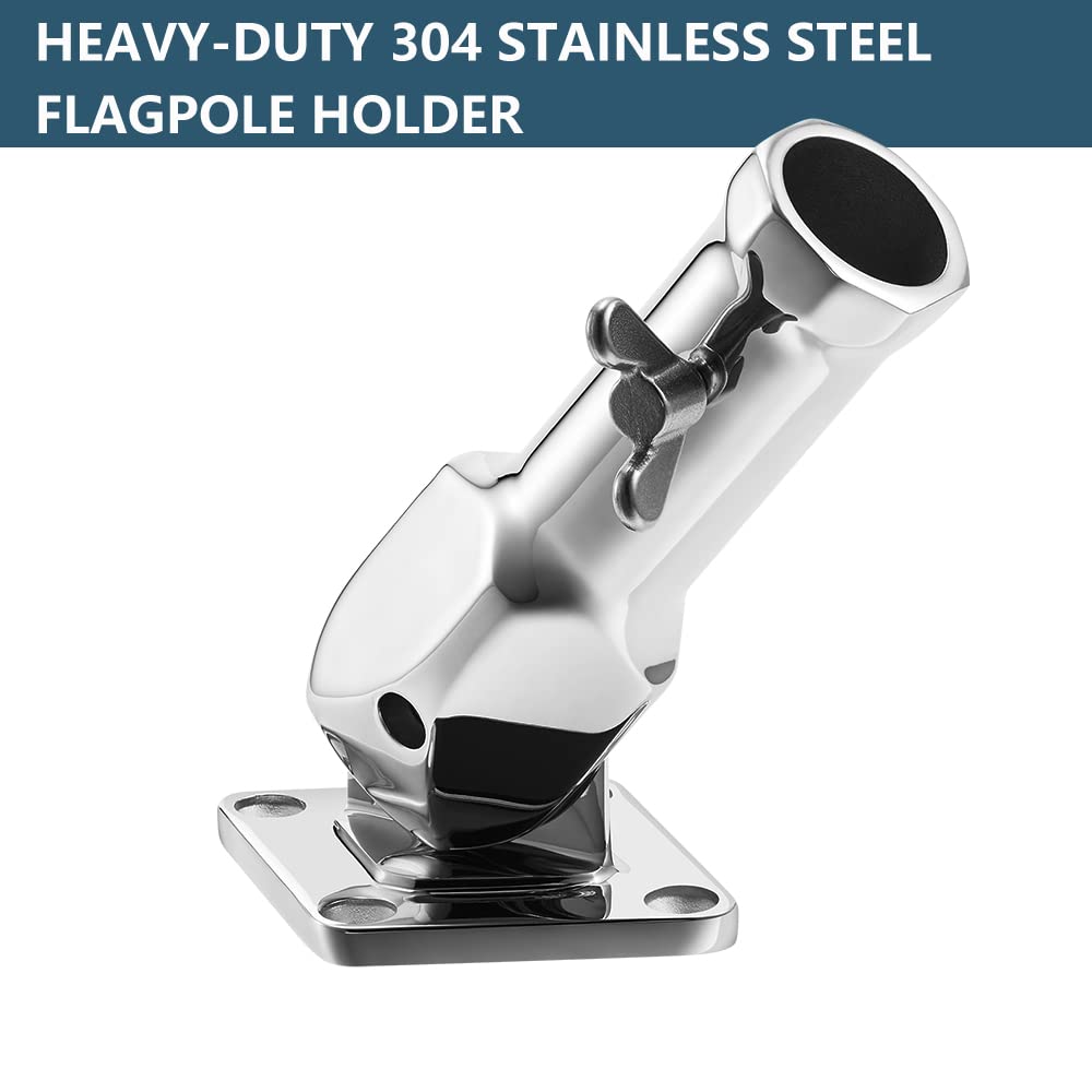 Flag Pole Holder 304 Stainless Steel 180 Degree M42628