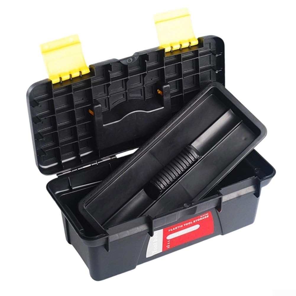 10-Inch Plastic Toolbox with Dual Layer Storage L2021