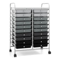 20 Drawer Multicolor Rolling Storage Cart H5123