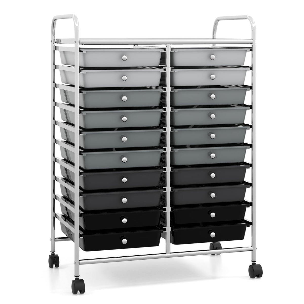 20 Drawer Multicolor Rolling Storage Cart H5123