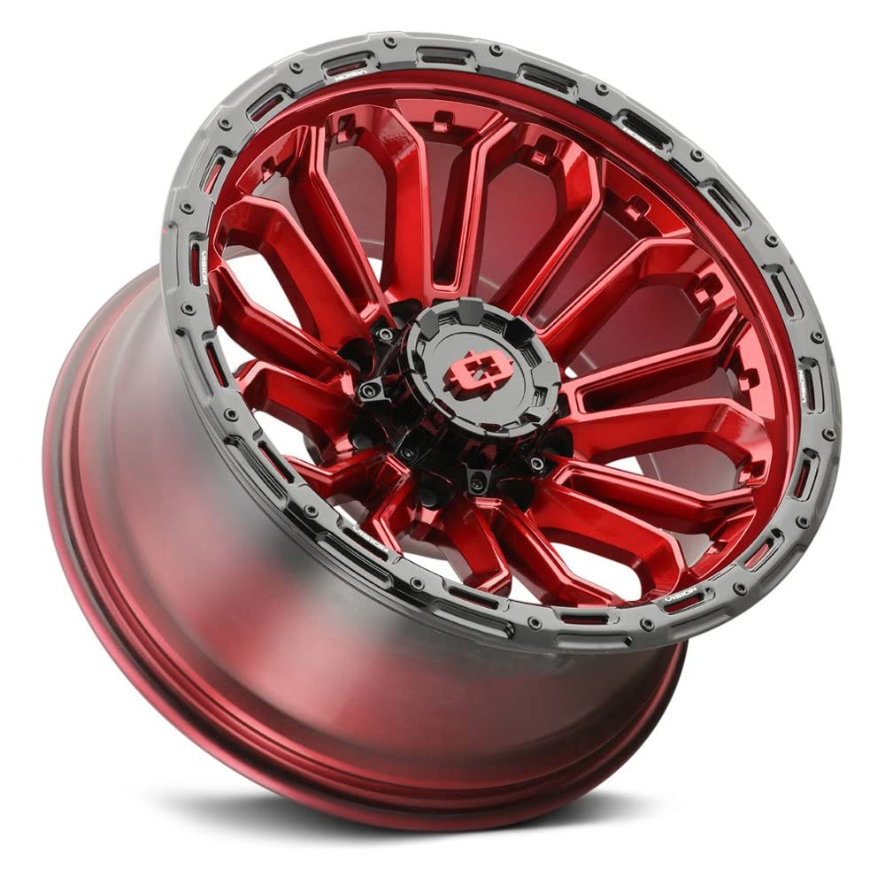 20x10 8x6.5" -25mm Red Wheel Rim R62462