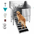 50 Inch 304 Stainless Steel Dog Bath Tub with Ramp C72697