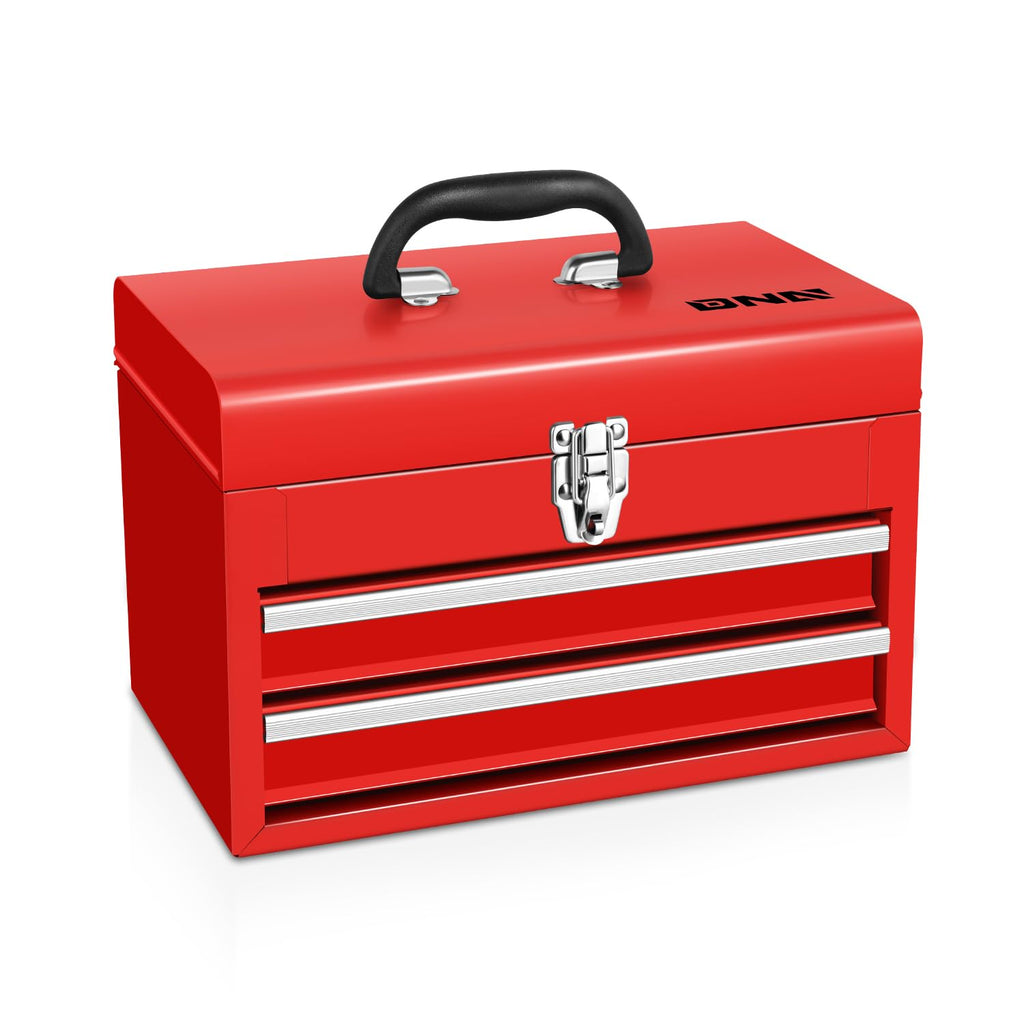 14 Inch Steel Portable Tool Box 2 Drawer R609439