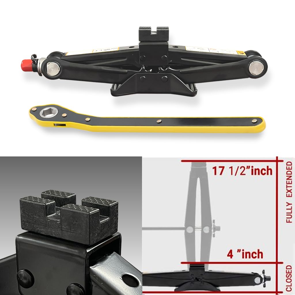 Spare Tire Changing Kit with Scissor Jack and Cross-Wrench R40164