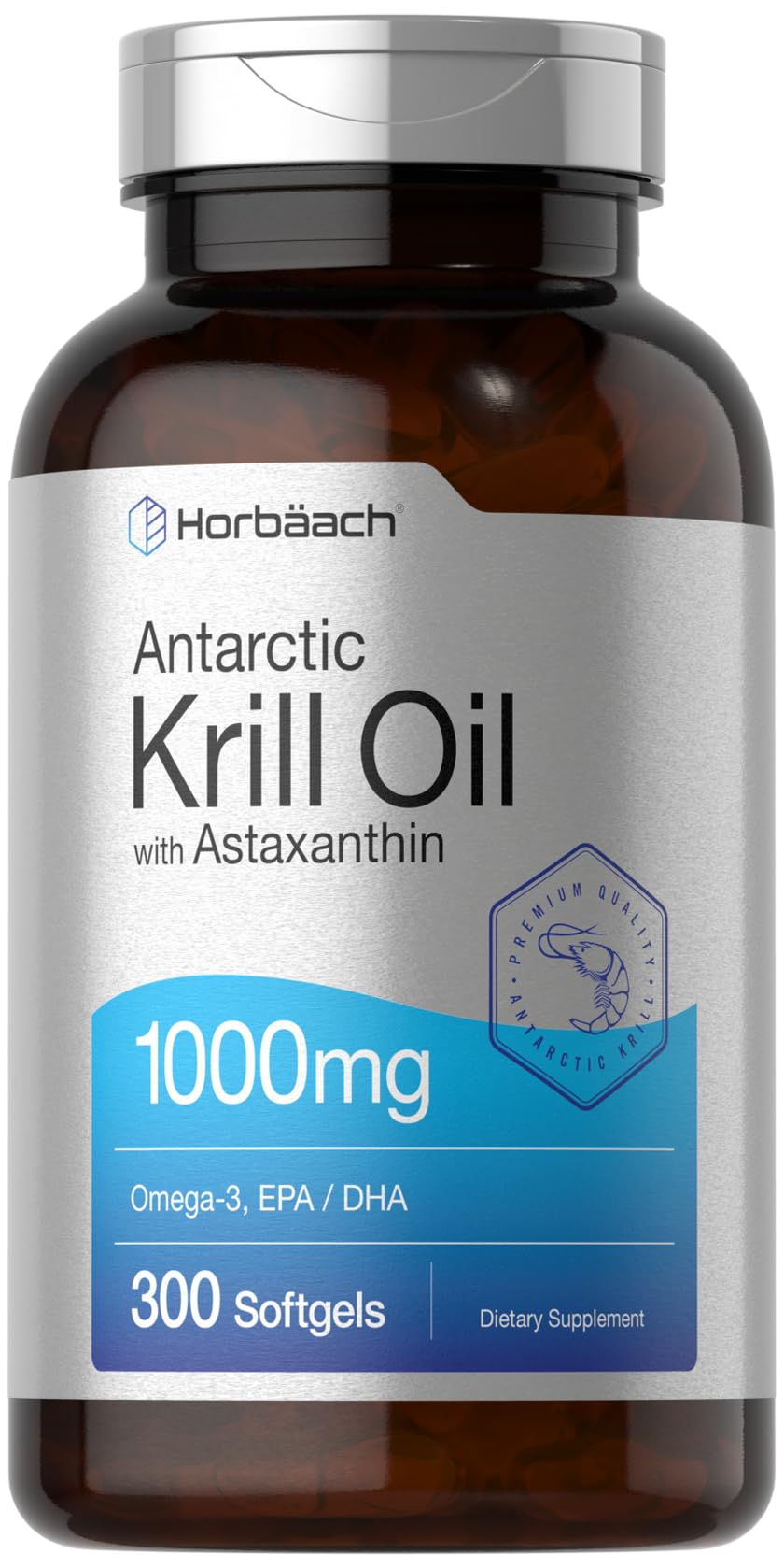 Antarctic Krill Oil 1000mg Softgels 300 Count D5828