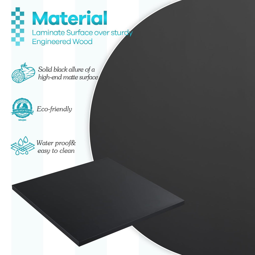 24 x 24 inches Square Melamine Table Top Pack of 2 F323