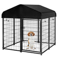 Welded Wire Dog Kennel with Roof K6641
