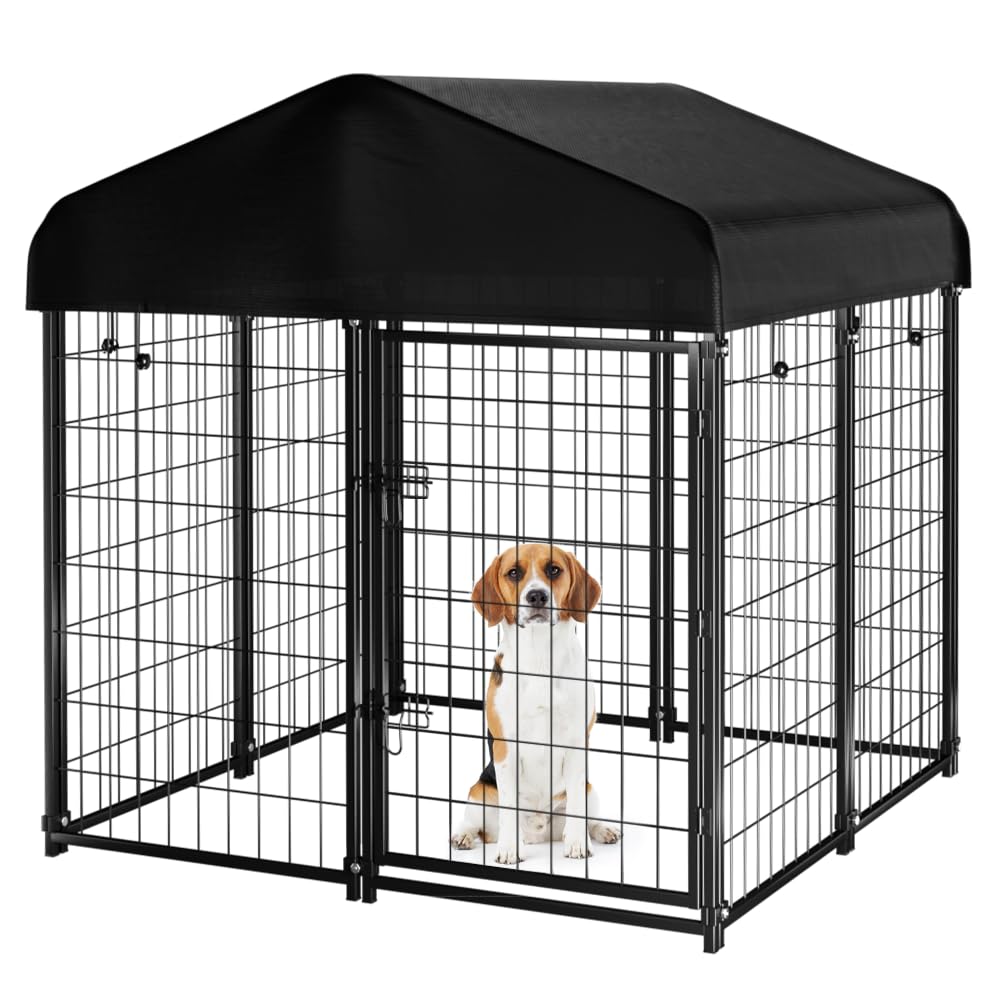 Welded Wire Dog Kennel with Roof K6641