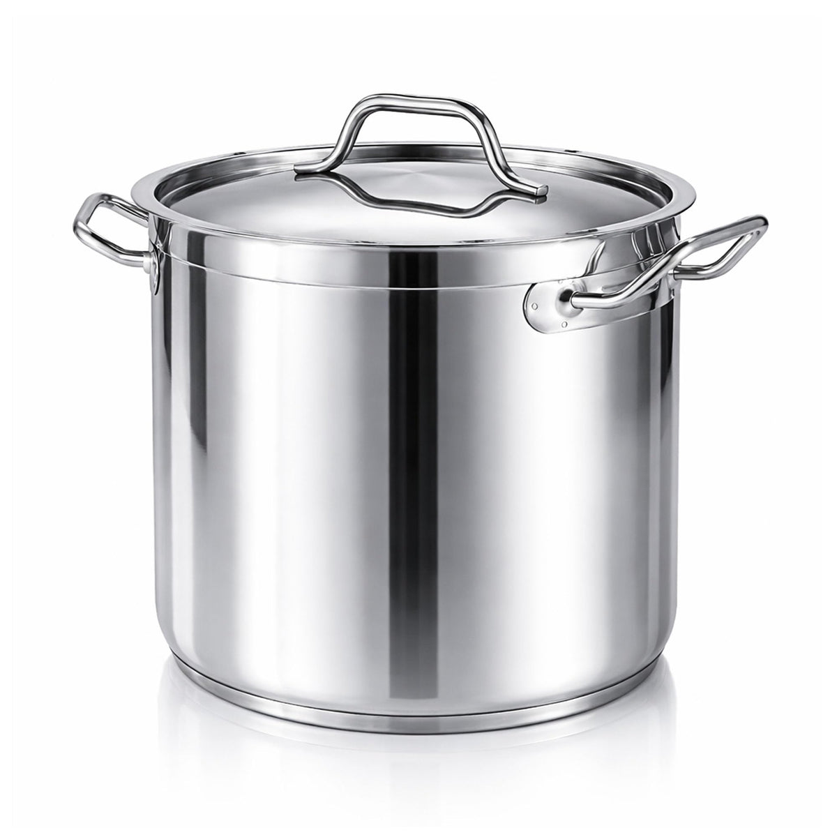 60 Qt Stainless Steel Stockpot with Lid S93857