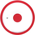 Vented Tempered Glass Cookware Lid Red 1 Pack K349