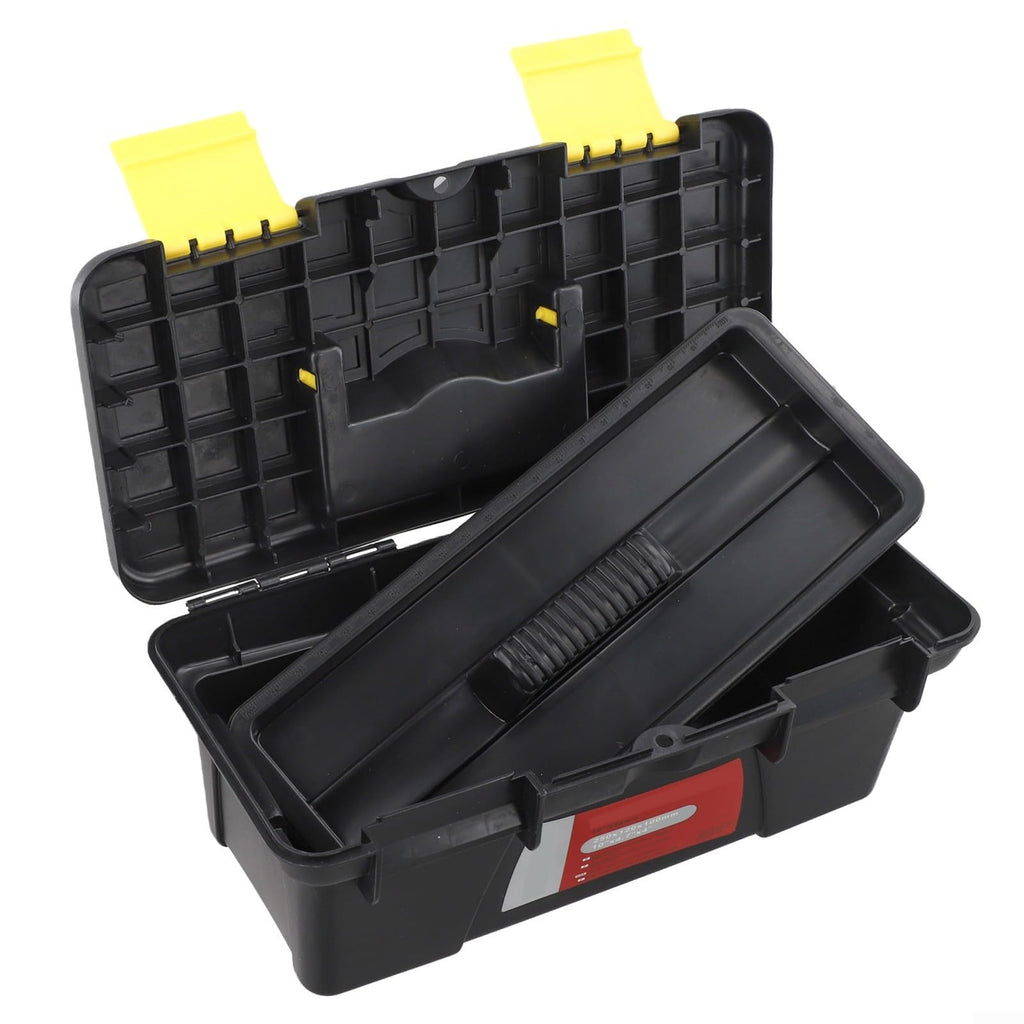 10-Inch Plastic Toolbox with Dual Layer Storage L2021