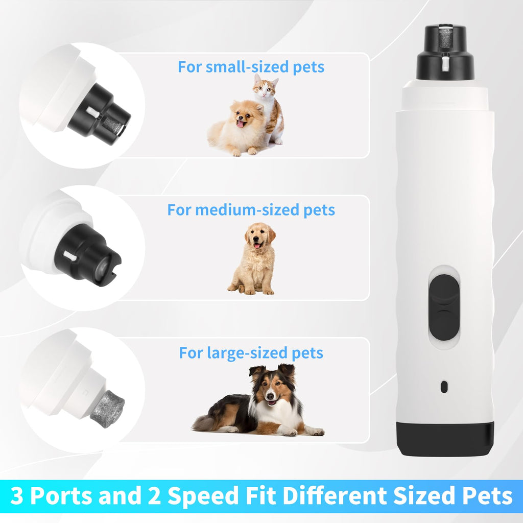 2-Speed Electric Rechargeable Pet Nail Grinder R707