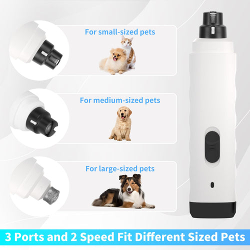 2-Speed Electric Rechargeable Pet Nail Grinder R707