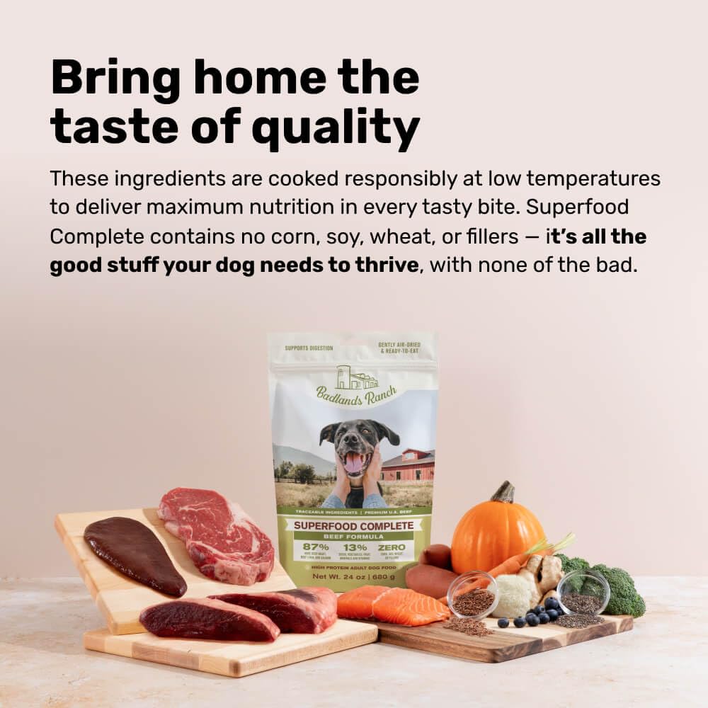 Air-Dried Beef Dog Food 24 oz W27046