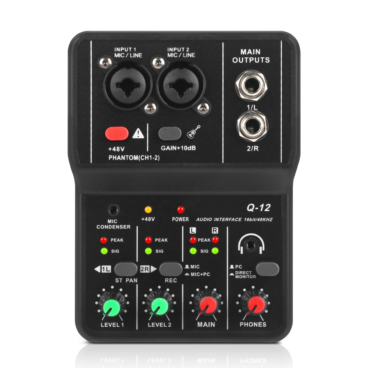 USB Audio Interface with XLR and 3.55m Microphone Jack V666