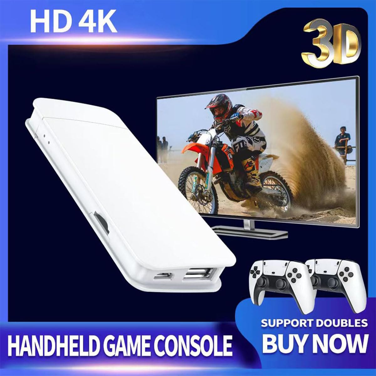 Retro Game Stick 4K HDMI Wireless Controller 128G V1720