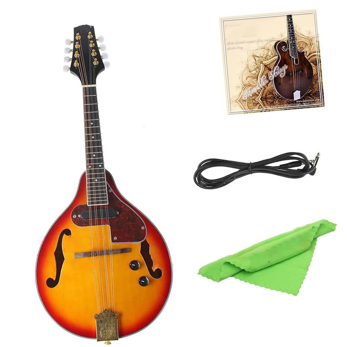 8-String Electric Mandolin Sunburst A Style Rosewood Fingerboard M277
