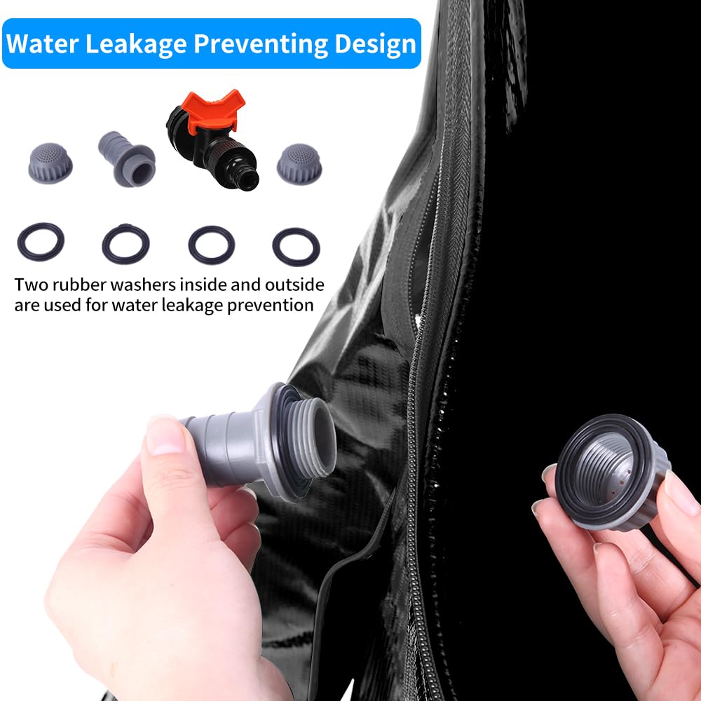 Collapsible 50 Gallon Rain Barrel with Spigot I145087