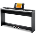 88 Keys Velocity-Sensitive Digital Piano with Stand and Triple Pedal M612