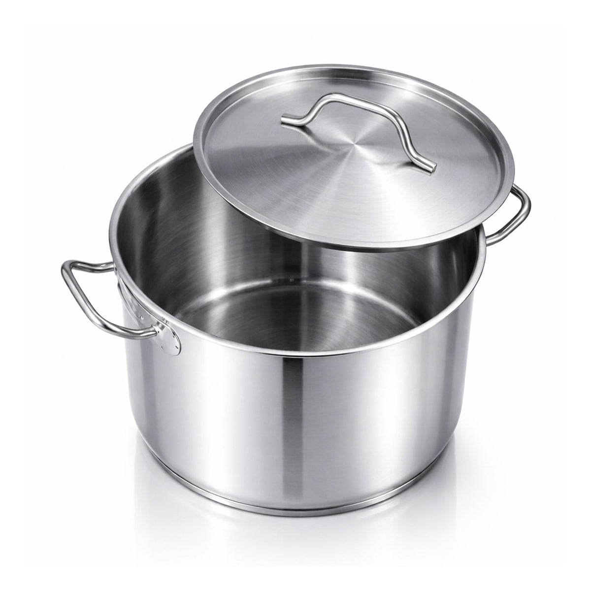 60 Qt Stainless Steel Stockpot with Lid S93857