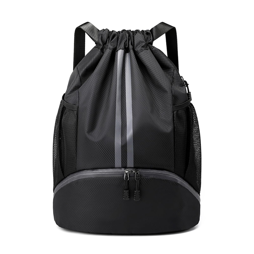 Drawstring Backpack Gym Bag with Shoes Compartment B250118