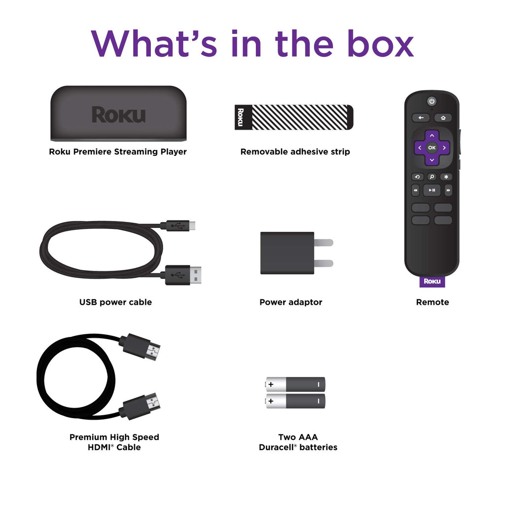 4K HDR Streaming Media Player with HDMI Cable O987