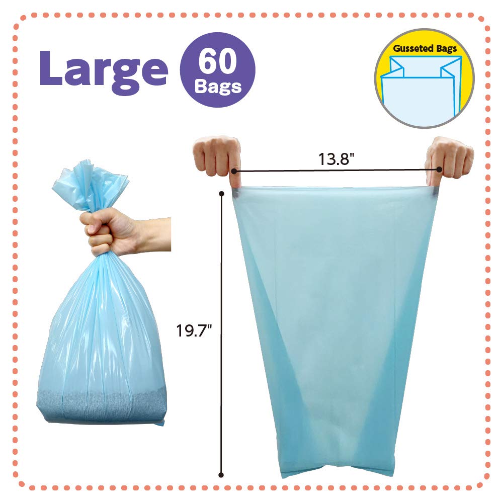 Unscented Cat Waste Disposal Bags 120 Count U19360
