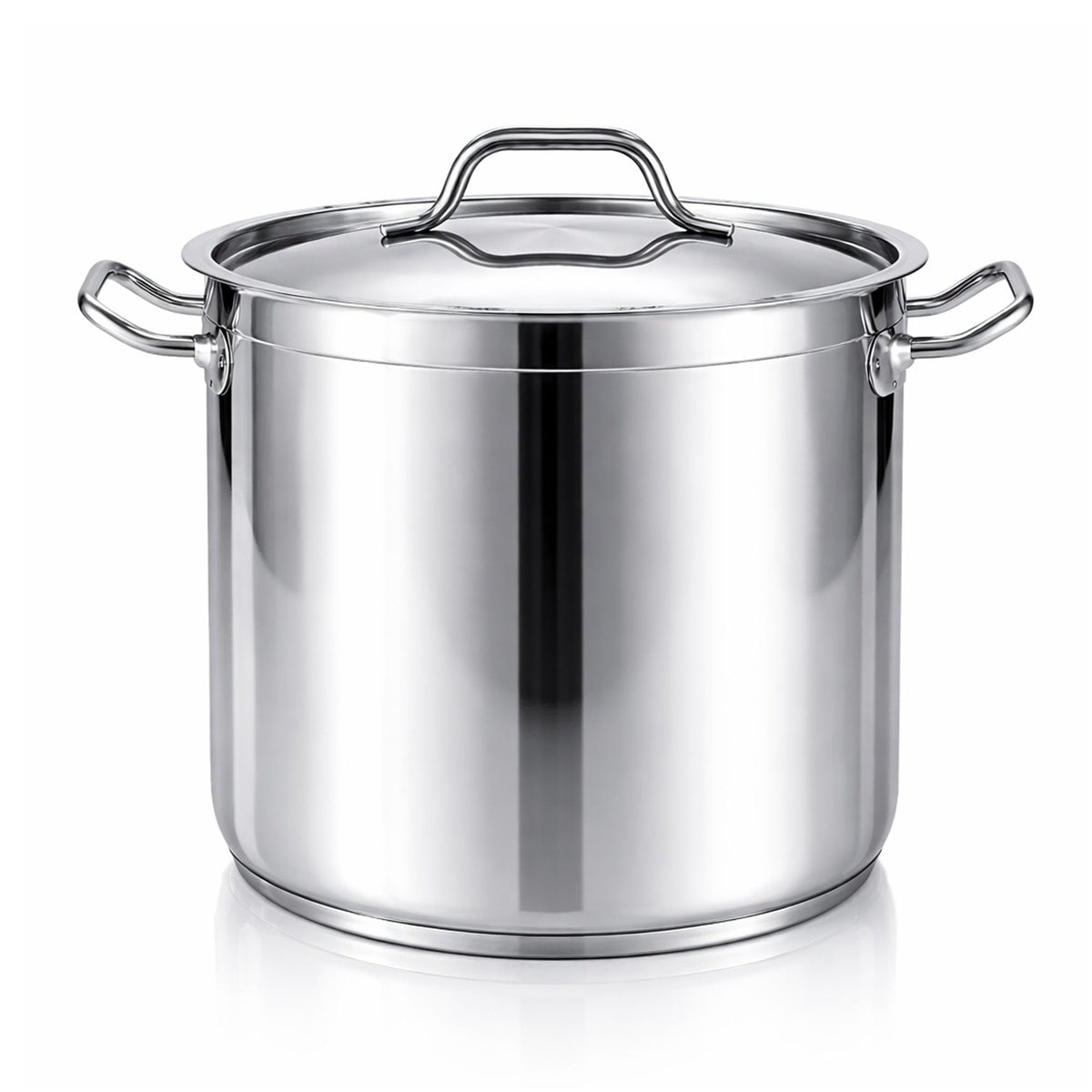 60 Qt Stainless Steel Stockpot with Lid S93857