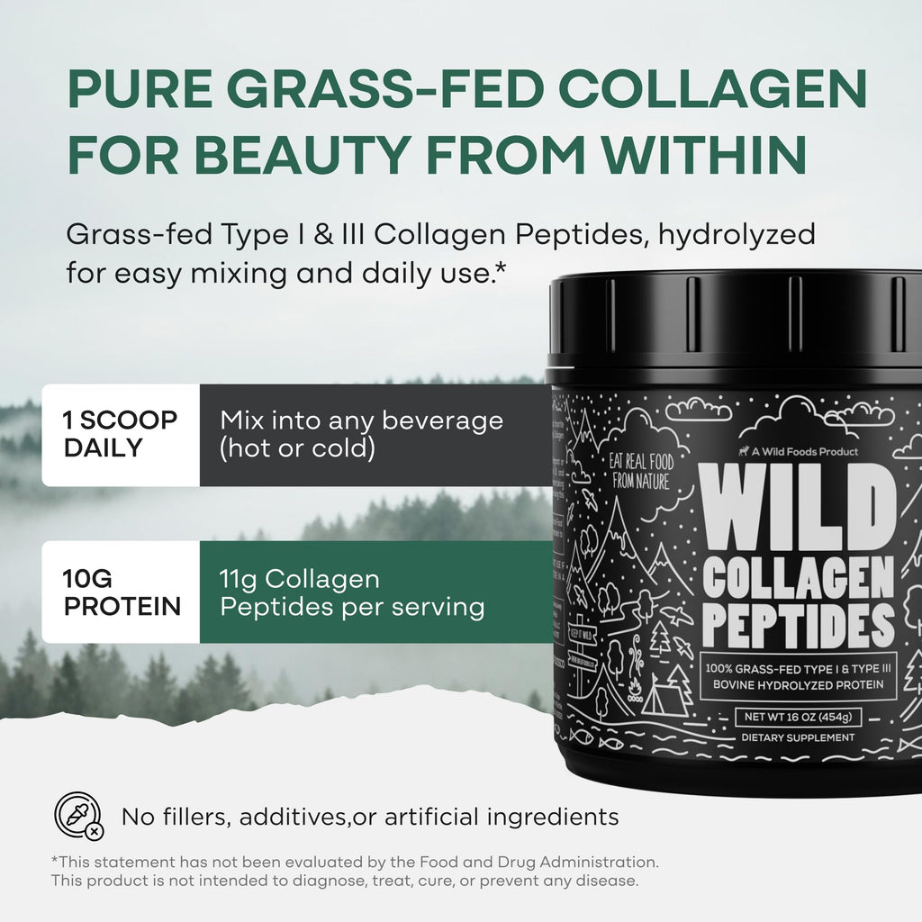 Collagen Peptides Powder Grass-Fed Hydrolyzed 16oz N755