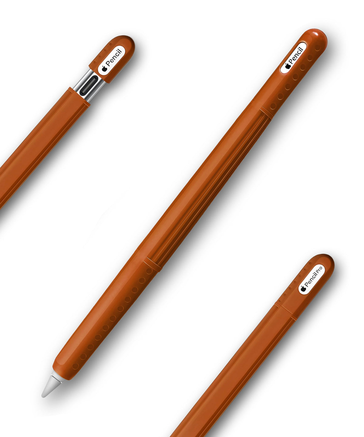 Silicone Case Cover Skin for Apple Pencil Brown W391437