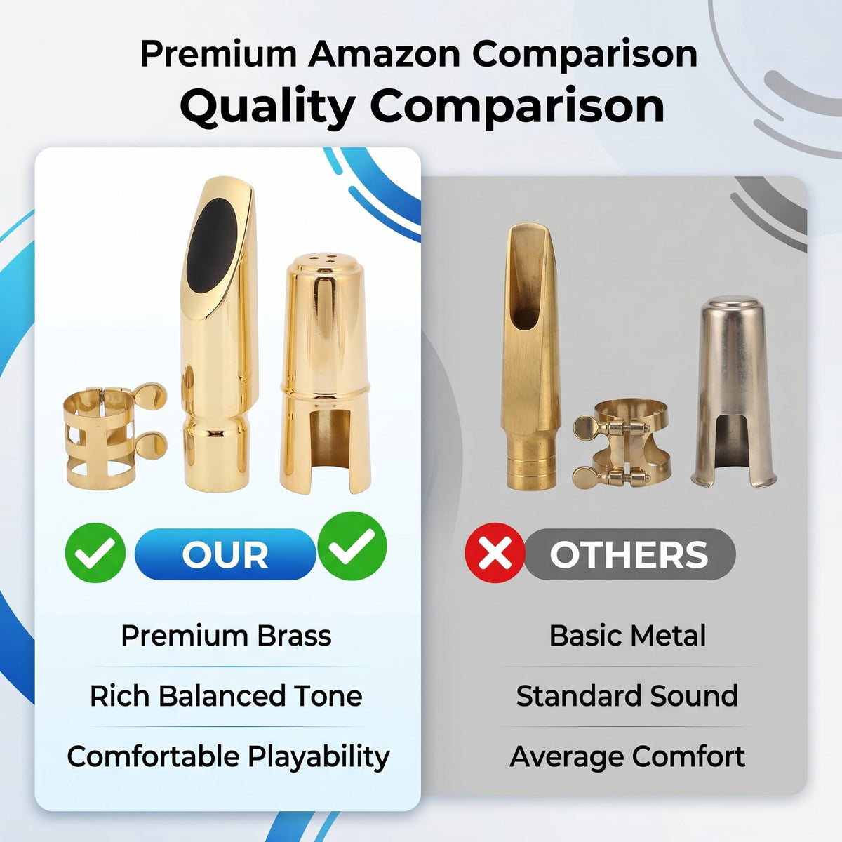 Metal Brass Saxophone Mouthpiece G335931