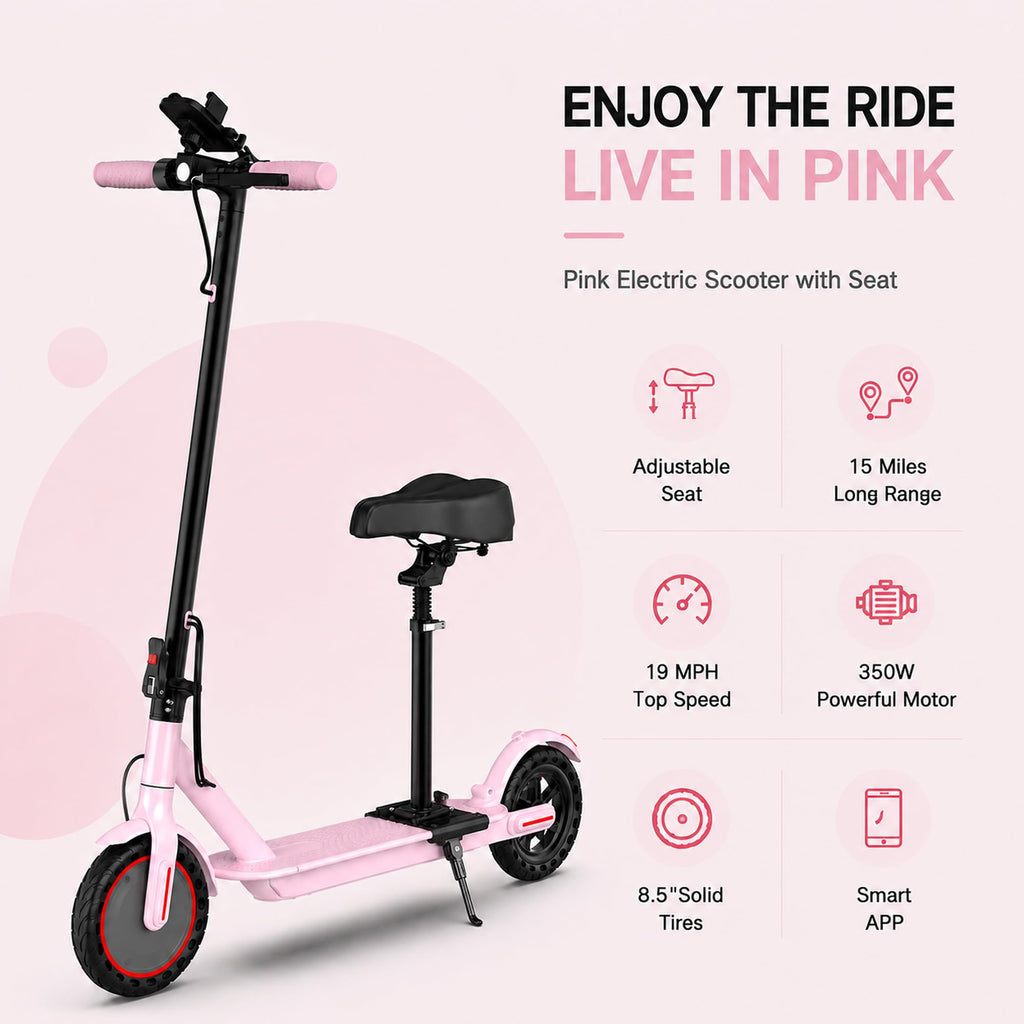 350W/500W Electric Scooter with Seat, Dual Suspension K382