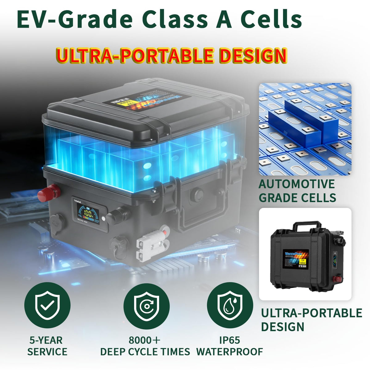 12V 120Ah LiFePO4 Battery K980