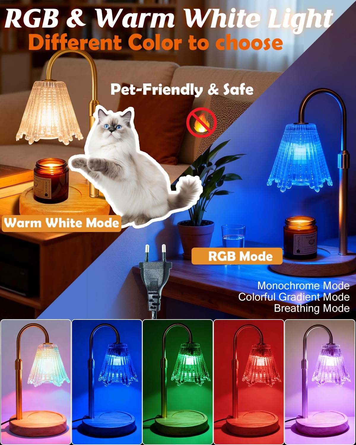 Candle Warmer Lamp with Timer & Dimmer G275