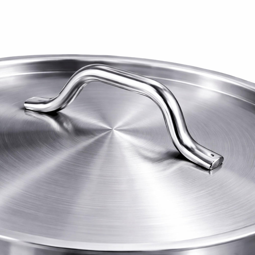 60 Qt Stainless Steel Stockpot with Lid S93857
