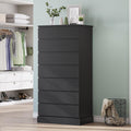 Black 8 Drawer Wood Dresser A552