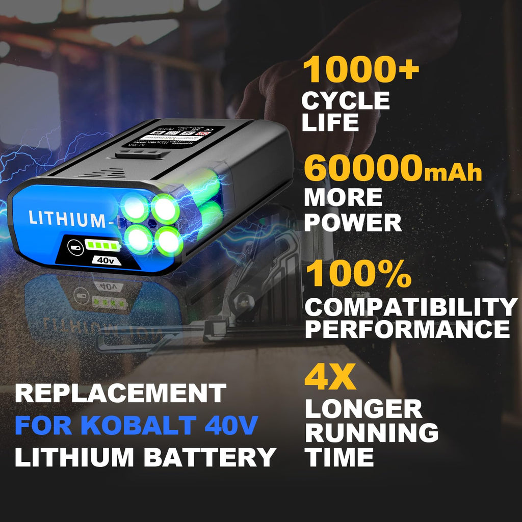 40V 6.0Ah Rechargeable Lithium Ion Battery Y2050