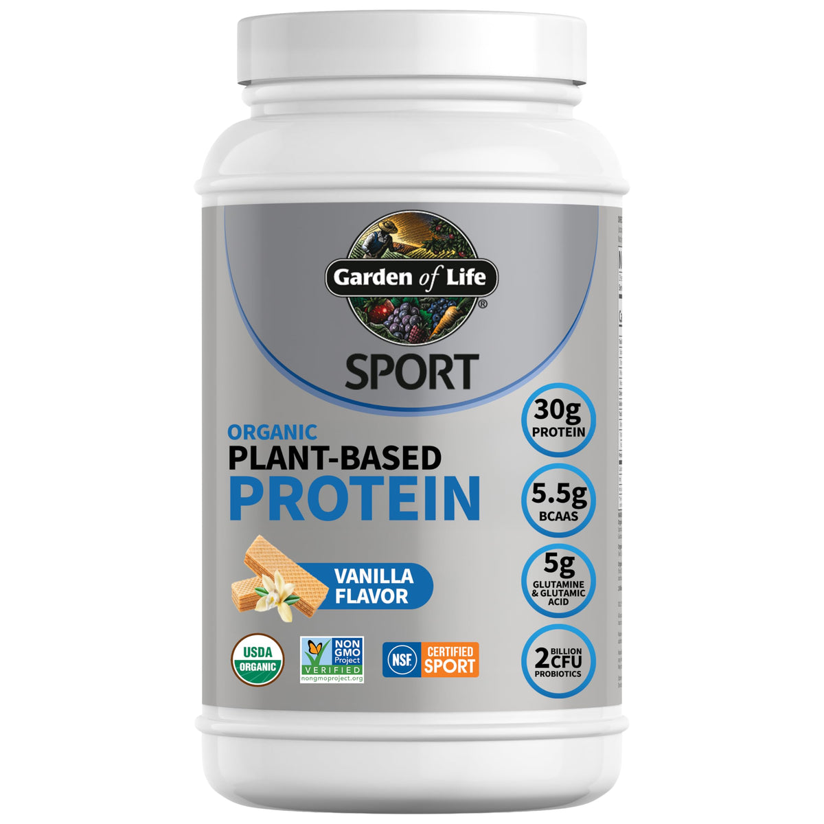 Organic Vegan Protein Powder, Vanilla, 19 Servings X53820