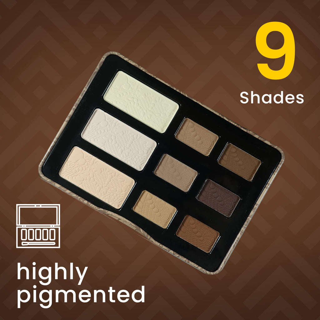 9-Color Matte Eyeshadow Palette D54949