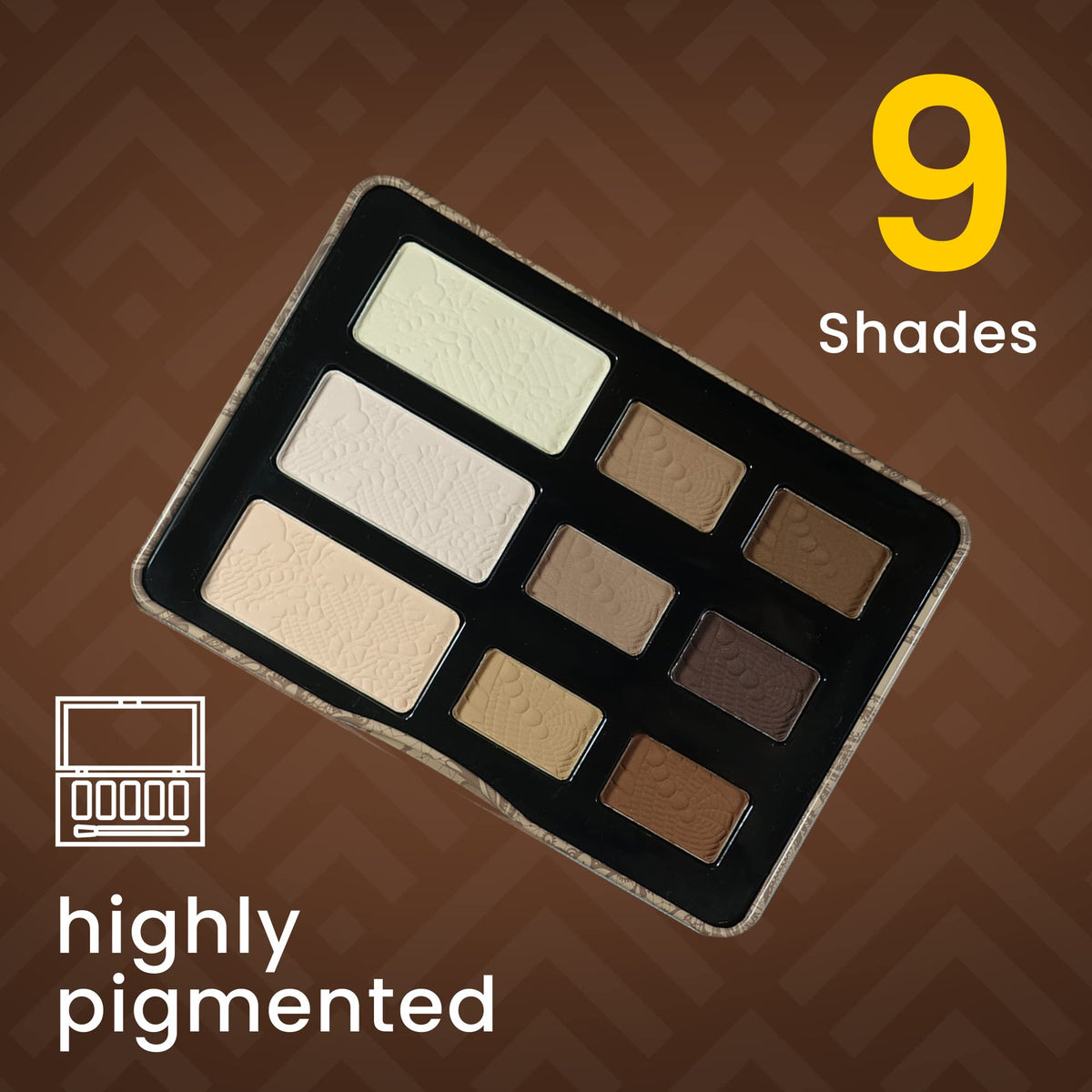 9-Color Matte Eyeshadow Palette D54949