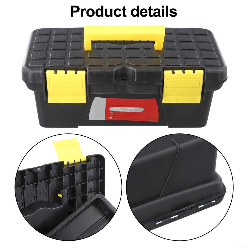 10-Inch Plastic Toolbox with Dual Layer Storage L2021