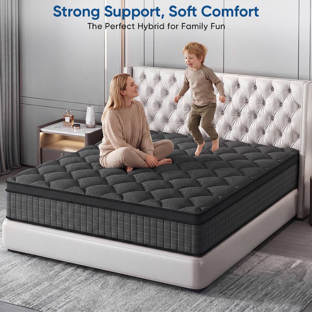 Queen 14 Inch Medium Firm Hybrid Mattress A281567