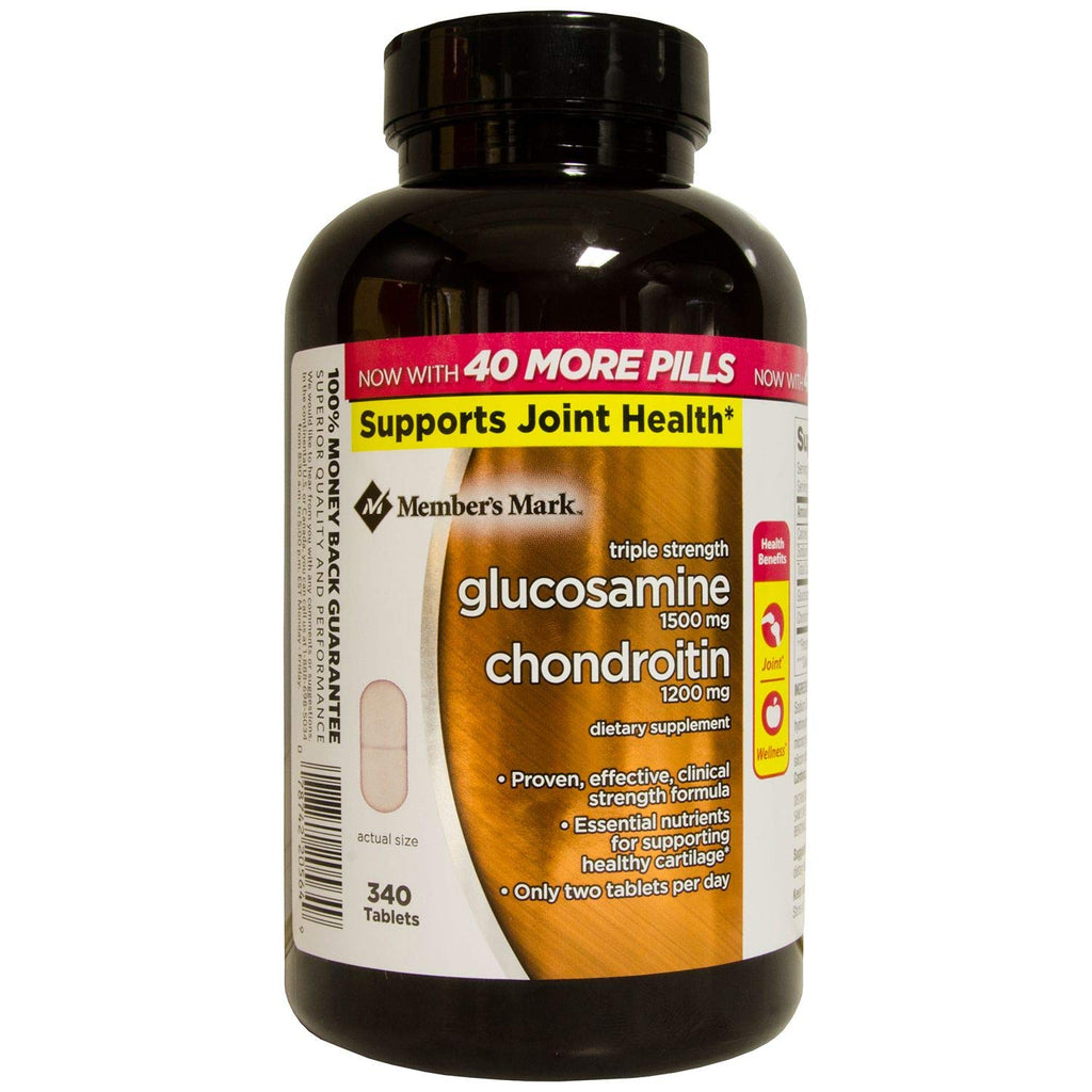 Triple Strength Glucosamine Chondroitin 340 Count 2 Pack F65279