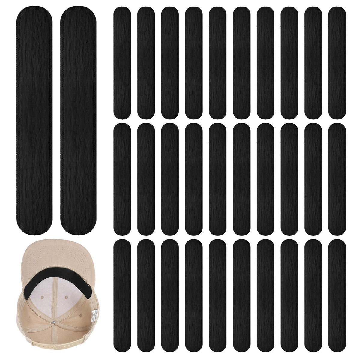 30 Pcs Disposable Hat Sweat Liner Sweatband Inserts O3841