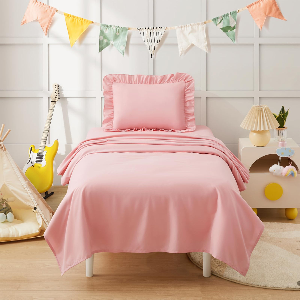 Light Pink Toddler Sheet Set Q438818