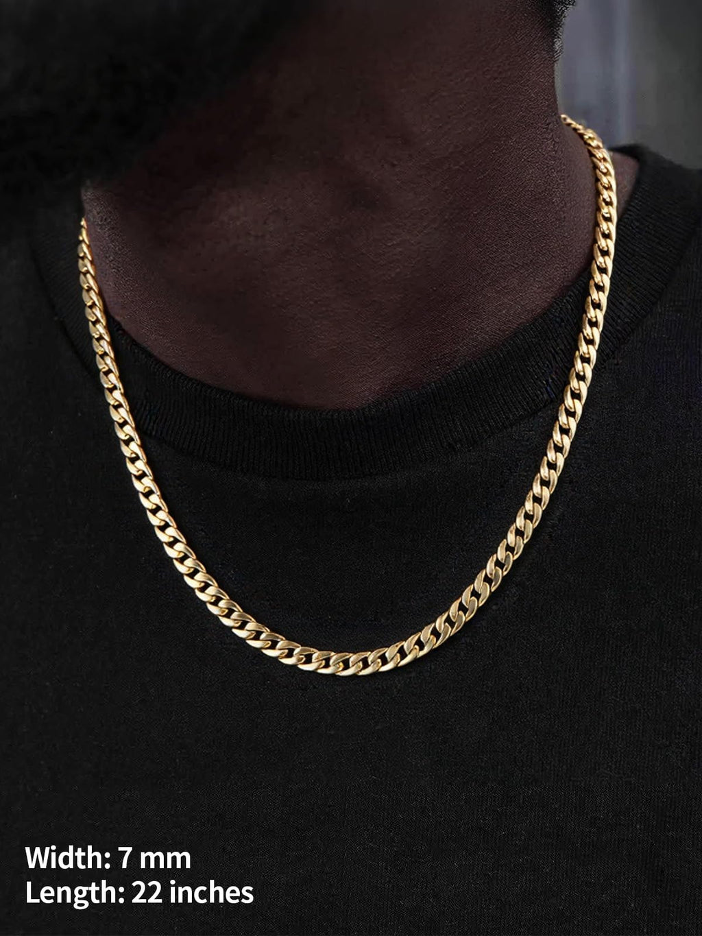 Cuban Link Chain Stainless Steel Necklace U8220