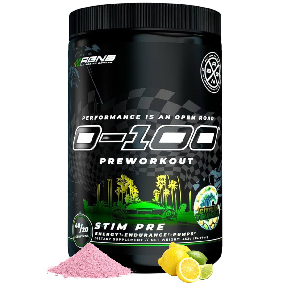Citrus Tsunami Pre Workout Powder 40/20 Servings E57630